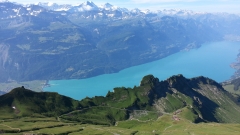 View from  Brienzer Rothorn cog railway