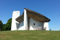 Le Corbusier designed chapel at Ronchamp