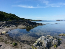 Tranquil coastal waters near Ardbeg