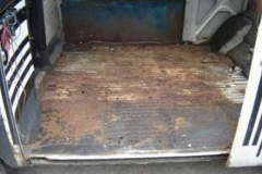 Cargo floor with a few old repairs.