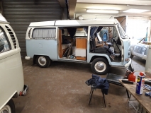 Both cab doors and sliding door on this early bay