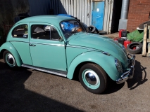 Lovely '61 in for seat belt fixings to be welded in