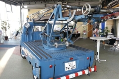 It was being stored in the showroom of a VW dealership - a dry and safe storage for the owner and an eye-catching display for the dealership